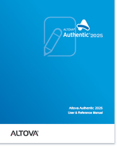 Altova® Authentic® Desktop 2025 User & Reference Manual